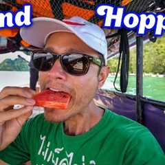 Island Hopping in Krabi!! Family LONG-TAIL BOAT Trip + Island Lunch in Thailand!