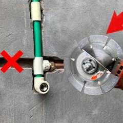 Plumbers never want you to know this! Fastest technique to install metal water pipes inside wall