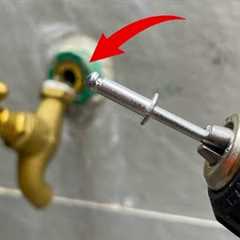 Many plumbers have become extremely famous thanks to these secrets! fix metal water lock with rivets