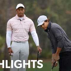 Tiger and Charlie Woods shoot 8-under 64 | Round 1 | PNC Championship | 2023