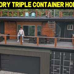 3-STORY ULTRA-MODERN TRIPLE CONTAINER HOME! (1x40' & 2x20' Containers)