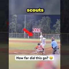 Kid hits home run in front of college scouts 🤯