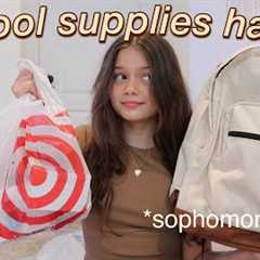 BACK TO SCHOOL SUPPLIES HAUL 2021 *sophomore year*