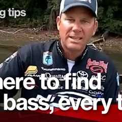 How to locate and catch bass in the fall - what to look for - with Kevin VanDam