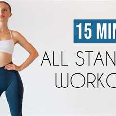 15 MIN FULL BODY HIIT - All Standing, No Repeats, No Equipment, Home Workout