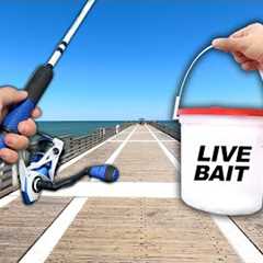 Eating Whatever I Catch! Fishing a NEW PIER (Catch and Cook)