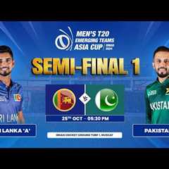 Sri Lanka 'A' vs Pakistan 'A' | Semi-Final 1 | Men's T20 Emerging Teams Asia Cup