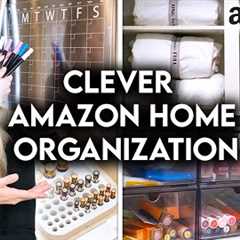 10 CLEVER AMAZON HOME ORGANIZATION IDEAS + STORAGE HACKS