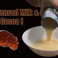 Condensed Milk Cocoa, Easy Recipe!  No Bake Incredibly Delicious Dessert (4 Ingredient)