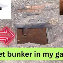 Underground bunker tour using ww2 well and shipping container buried in my back garden with tunnel