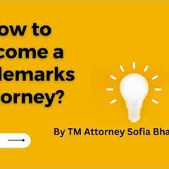 How to Become a Trademarks Attorney?  TM Check out https://www.legaleech.com/9daf7bd2