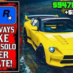 Secretly LUCRATIVE? The BEST WAYS To Make Money SOLO After UPDATE in GTA Online! (GTA5 Fast Money)