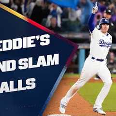 Hear ALL the AMAZING calls of Freddie Freeman's HISTORIC grand slam in Game 1 of the #WorldSeries..