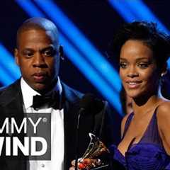 Witness Rihanna Accept Her First-Ever GRAMMY Win With JAY-Z For Umbrella | GRAMMY Rewind