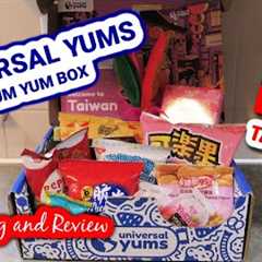 Taiwan UNIVERSAL YUMS Subscription Box Unboxing & Taste Test | May 2023 Yum-Yum Box