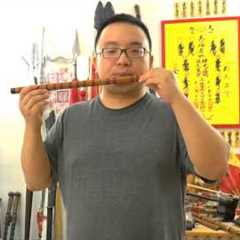 Dizi (Chinese Flute) Lesson - How to Make a Sound? How to Blow it?