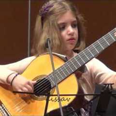 Amazing 7-Year-Old girl Guitarist - Konstantina Andritsou performs @ Megaro (Athens) HD