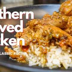 THE BEST EVER SOUTHERN STYLE STEWED CHICKEN & RICE | ONE POT MEAL | EASY RECIPE TUTORIAL