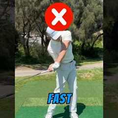 Are you turning your Hips too Early and Fast? 😱❌ #golf #golfswing #simplegolftips #golfcoach