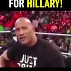 The Rock Singing To Hillary Clinton