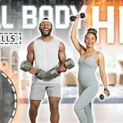 30 Minute Full Body Dumbbell X Bodyweight HIIT Workout (All Standing / Low Impact)