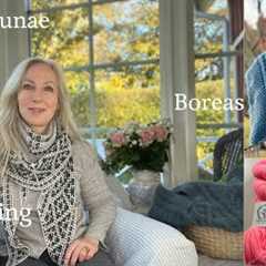 A knitting episode (20): Lunae Shawl, Boreas Anorak, some tiny FO's + a cardigan conundrum