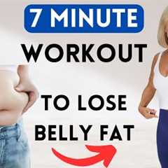 Lose Belly Fat FAST! 7 Min Home Workout | Easy + Low Impact Moves