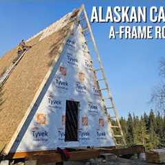 Off Grid Cabin Build | A-Frame Roof Decking