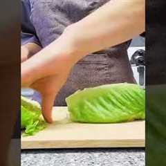 🍃QUICK AND EASY LETTUCE SALAD🌱Clever Food Hacks For Everyday Life | How to cut lettuce for salad