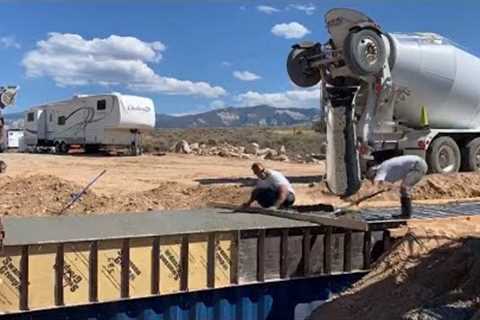 How WE Buried Our Shipping Container:Concrete Retention Wall &amp; Slab