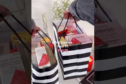 Mini haul P.1 #sephorahaul #makeup #skincare #preppy #makeuphaul #sephora #asmrunboxing #asmr