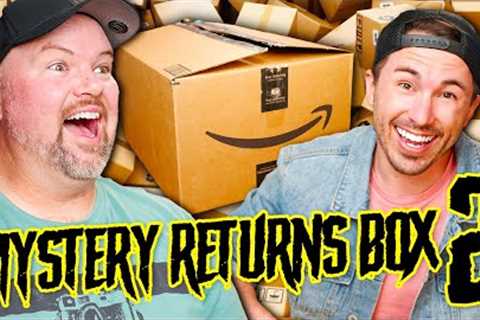 Unboxing ANOTHER $35 AMAZON MYSTERY BOX &amp; Getting WAY MORE Than We Paid! - ROUND 2