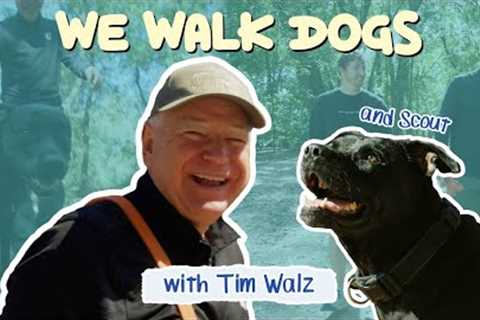 Tim Walz and His Rescue Dog Scout | WeWalkDogs