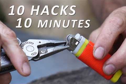10 Survival and Bushcraft HACKS you probably didn't know!