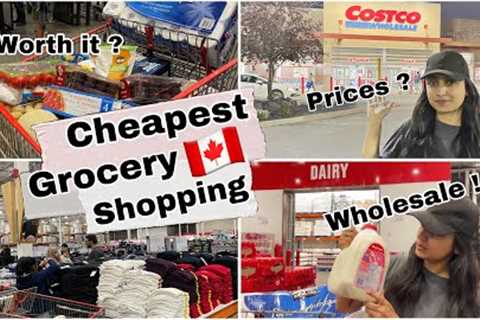 🇨🇦 Cheapest grocery shopping in canada | Costco | Wholesale market | 2024 | international student ..
