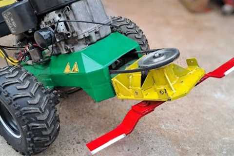 Making 14 Hp Brush Mower - using Lawn Mower parts