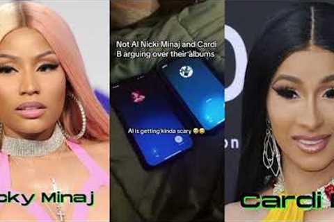 Nicki Minaj and Cardi B argument about their albums 🔥🔥 Made by Ai