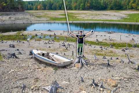 Fishing a Deserted Dried Up Lake! (Did The Fish Survive?)