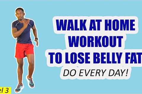 30-Min Sweaty Walk at Home Workout to Lose Belly Fat - Do Every Day