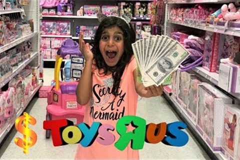 DEEMA SPENDS $100 In 10 MINUTES! Toy Hunt Shopping Challenge at TOYS R US