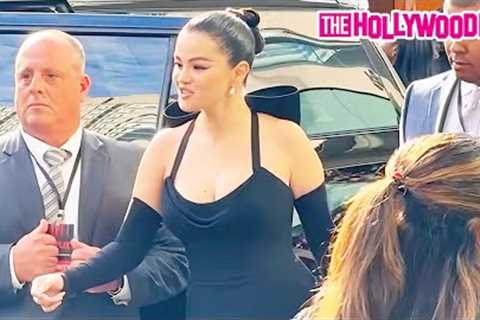 Selena Gomez Dives Right Into A Mob Of Adoring Fans While Arriving At The 'Emilia Perez' Screening