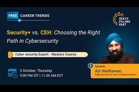 🔥CompTIA Security+ vs CEH  | Career Path In Cybersecurity | Cybersecurity Career Path | Simplilearn