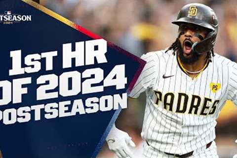 Fernando Tatis Jr. hits the FIRST HOME RUN of the 2024 POSTSEASON!