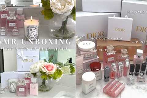 ASMR Unboxing | *HUGE* $600 Dior Beauty Haul + SO MANY GIFTS &amp; SAMPLES