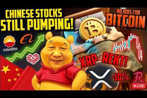 BITCOIN LIVE : XRP MAJOR DUMP, BTC NO BIDS, CHINA TRADE STILL PUMPING