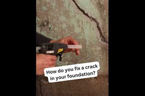 How to fix a crack in your foundation?