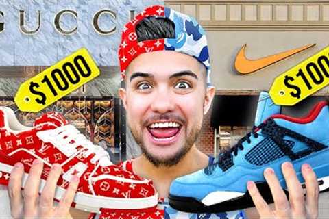 Hypebeast VS Designer Sneaker Shopping!