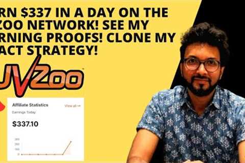 Earn $337 in a day on the JVzoo network! See my earning proofs! Clone my exact strategy!