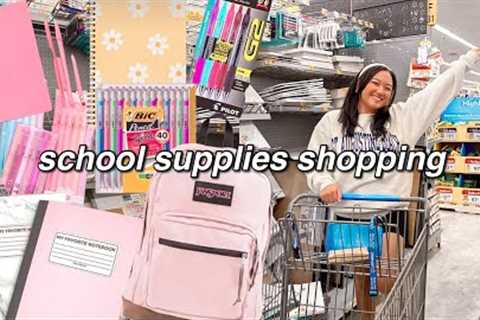 school supply shopping vlog at WALMART &amp; haul (affordable + cheap stationery) | back to school..