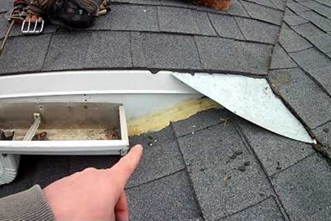 REPAIRING A ROOF LEAK | SHINGLED VALLEY RETURN